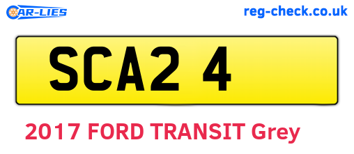 SCA24 are the vehicle registration plates.