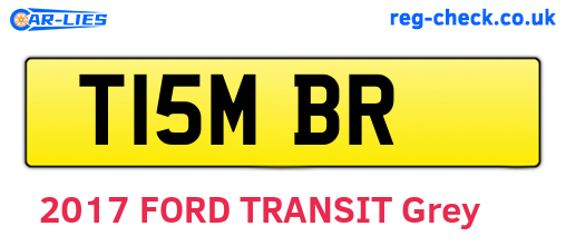 T15MBR are the vehicle registration plates.