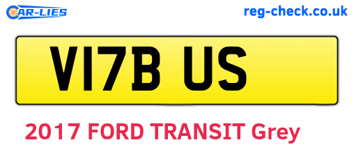 V17BUS are the vehicle registration plates.