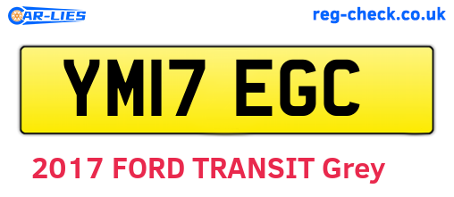 YM17EGC are the vehicle registration plates.