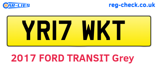 YR17WKT are the vehicle registration plates.