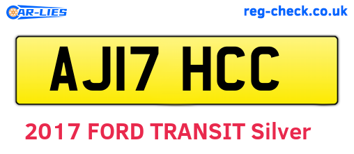 AJ17HCC are the vehicle registration plates.