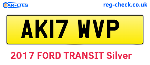 AK17WVP are the vehicle registration plates.