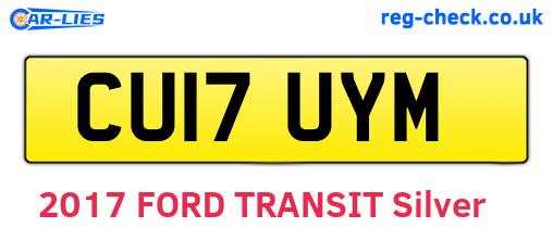 CU17UYM are the vehicle registration plates.