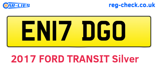 EN17DGO are the vehicle registration plates.