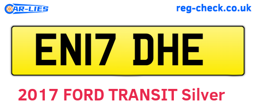 EN17DHE are the vehicle registration plates.