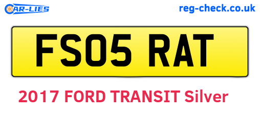 FS05RAT are the vehicle registration plates.