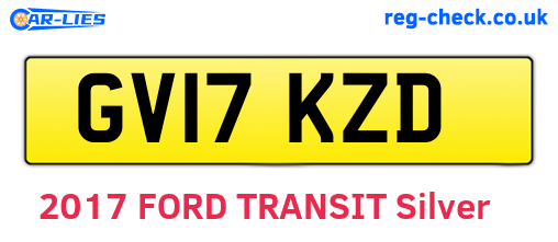 GV17KZD are the vehicle registration plates.