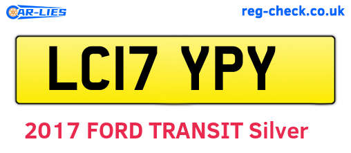 LC17YPY are the vehicle registration plates.