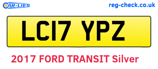 LC17YPZ are the vehicle registration plates.