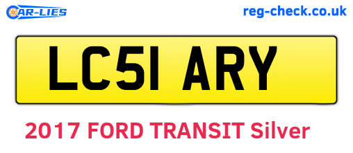 LC51ARY are the vehicle registration plates.