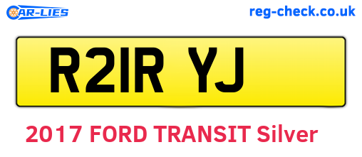 R21RYJ are the vehicle registration plates.