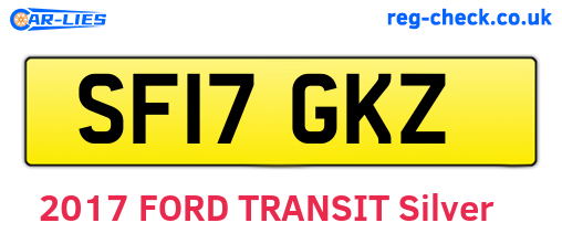 SF17GKZ are the vehicle registration plates.