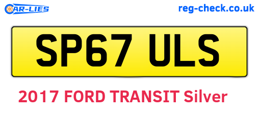 SP67ULS are the vehicle registration plates.