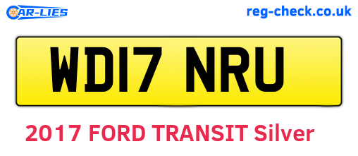 WD17NRU are the vehicle registration plates.