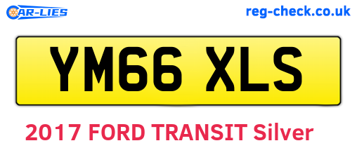 YM66XLS are the vehicle registration plates.