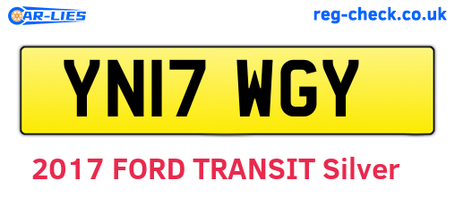 YN17WGY are the vehicle registration plates.