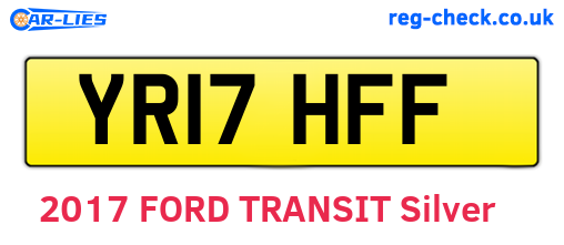 YR17HFF are the vehicle registration plates.