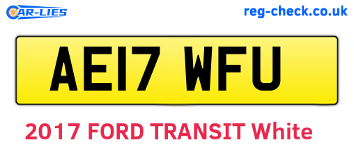 AE17WFU are the vehicle registration plates.