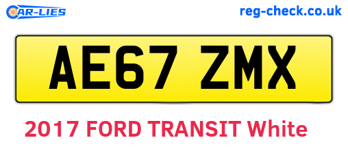 AE67ZMX are the vehicle registration plates.