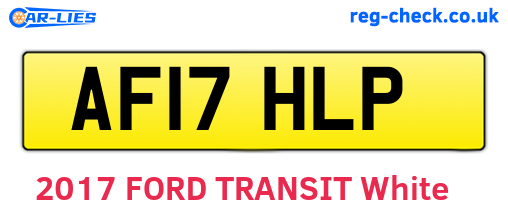 AF17HLP are the vehicle registration plates.