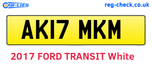 AK17MKM are the vehicle registration plates.