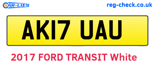 AK17UAU are the vehicle registration plates.