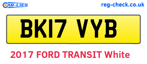 BK17VYB are the vehicle registration plates.