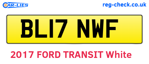 BL17NWF are the vehicle registration plates.