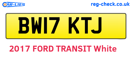 BW17KTJ are the vehicle registration plates.
