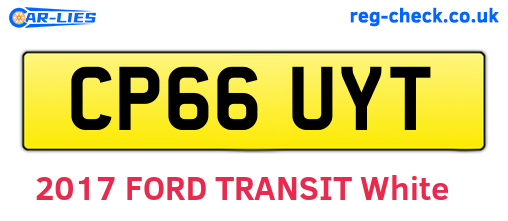 CP66UYT are the vehicle registration plates.