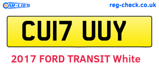 CU17UUY are the vehicle registration plates.