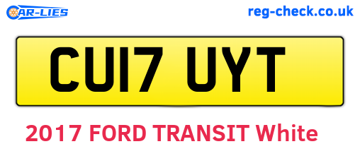 CU17UYT are the vehicle registration plates.