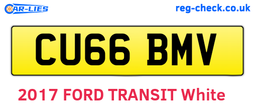 CU66BMV are the vehicle registration plates.
