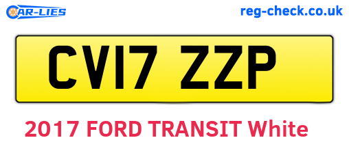 CV17ZZP are the vehicle registration plates.