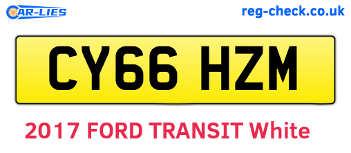 CY66HZM are the vehicle registration plates.