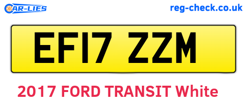 EF17ZZM are the vehicle registration plates.
