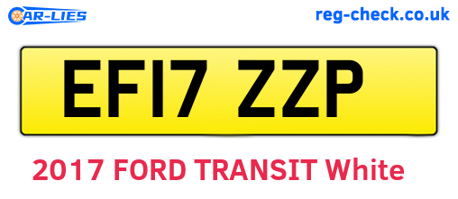 EF17ZZP are the vehicle registration plates.
