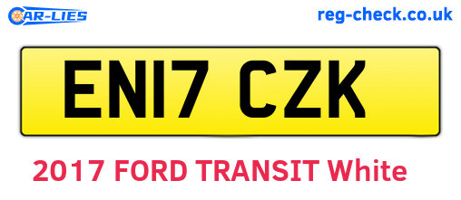 EN17CZK are the vehicle registration plates.