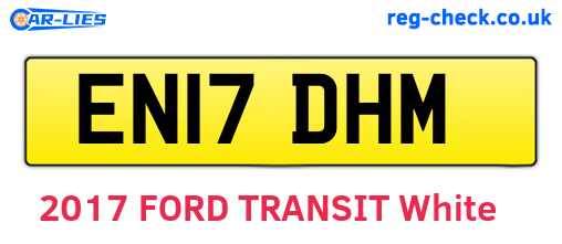 EN17DHM are the vehicle registration plates.