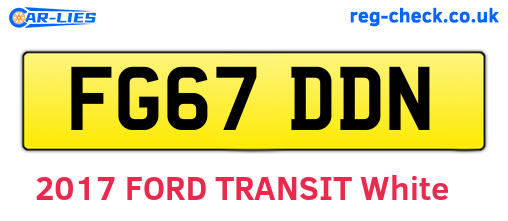 FG67DDN are the vehicle registration plates.