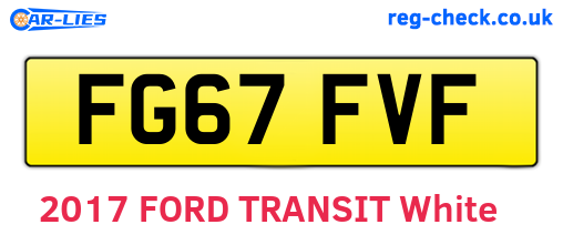 FG67FVF are the vehicle registration plates.