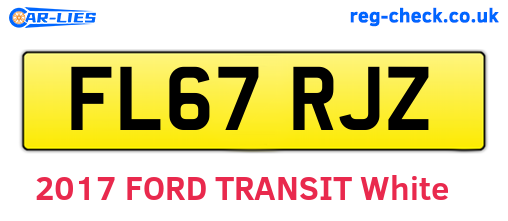 FL67RJZ are the vehicle registration plates.