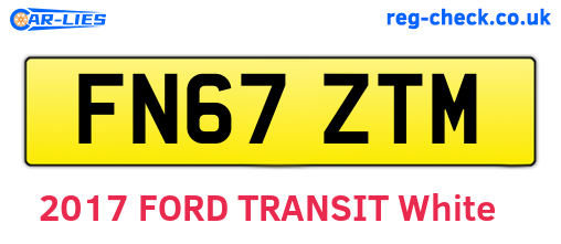 FN67ZTM are the vehicle registration plates.