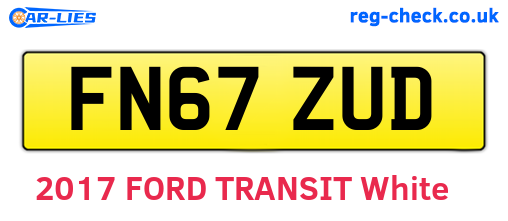 FN67ZUD are the vehicle registration plates.