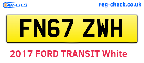FN67ZWH are the vehicle registration plates.