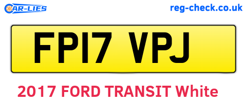 FP17VPJ are the vehicle registration plates.