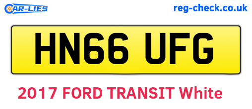 HN66UFG are the vehicle registration plates.