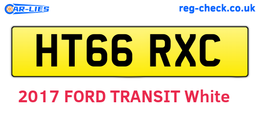 HT66RXC are the vehicle registration plates.