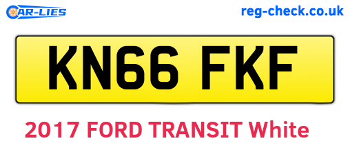 KN66FKF are the vehicle registration plates.